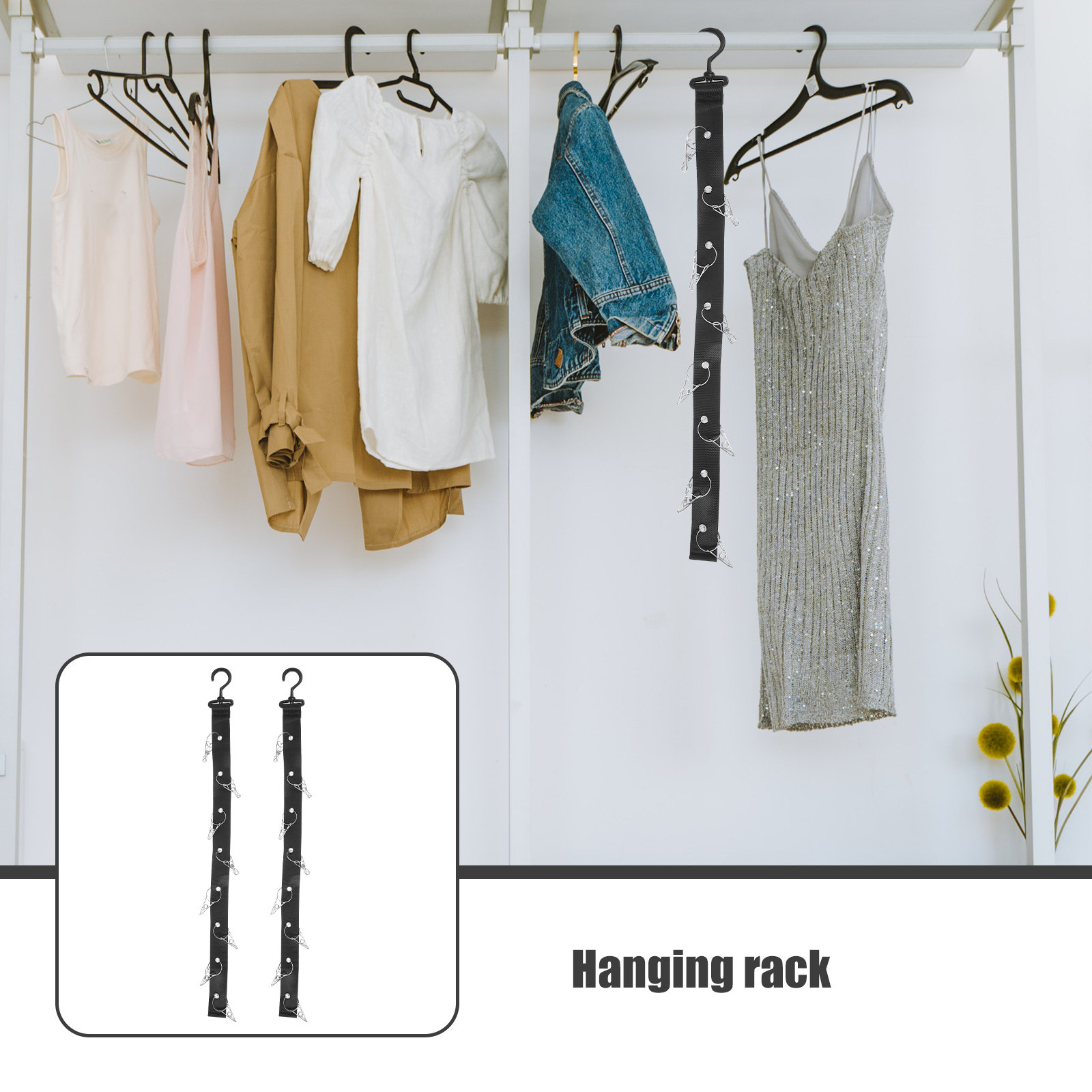 Sports Equipment Rack - 2Pcs Hanging Drying Rack Portable Sports