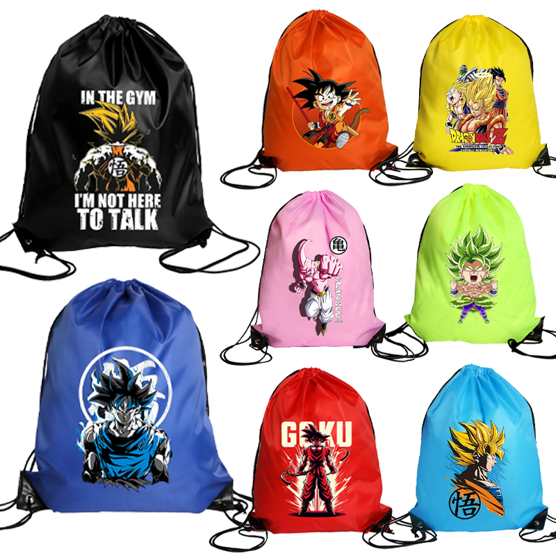 Sports Equipment Storage - Dragons Ball Drawstring Bags Goku Anime