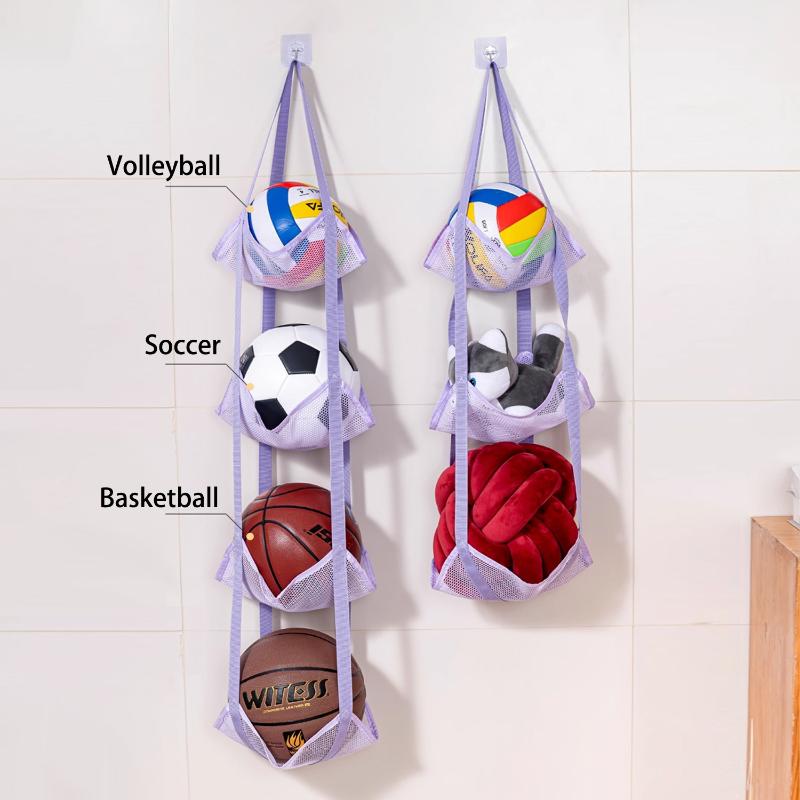 Sports Equipment Organizer Garage - New Wall Mounted Ball Storage Hanging
