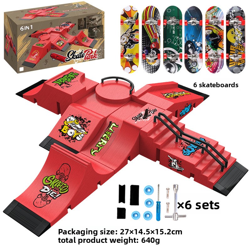 Skateboard Complete Deck - Professional Finger Skateboard DIY Skateboard Park