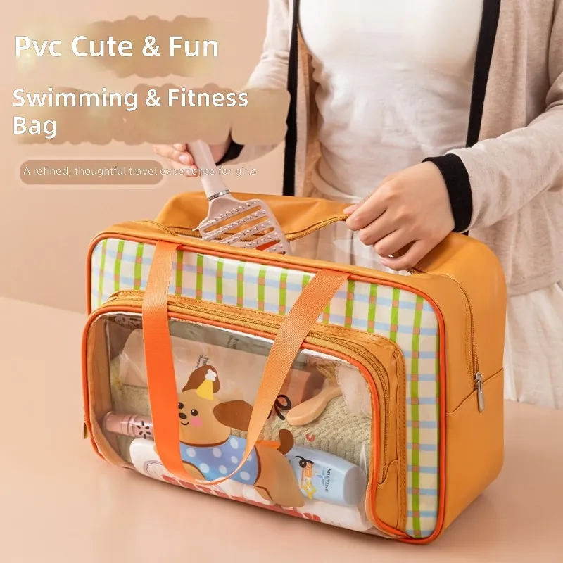 Sports Equipment Storage - Cute PVC Waterproof Dry Wet Separation