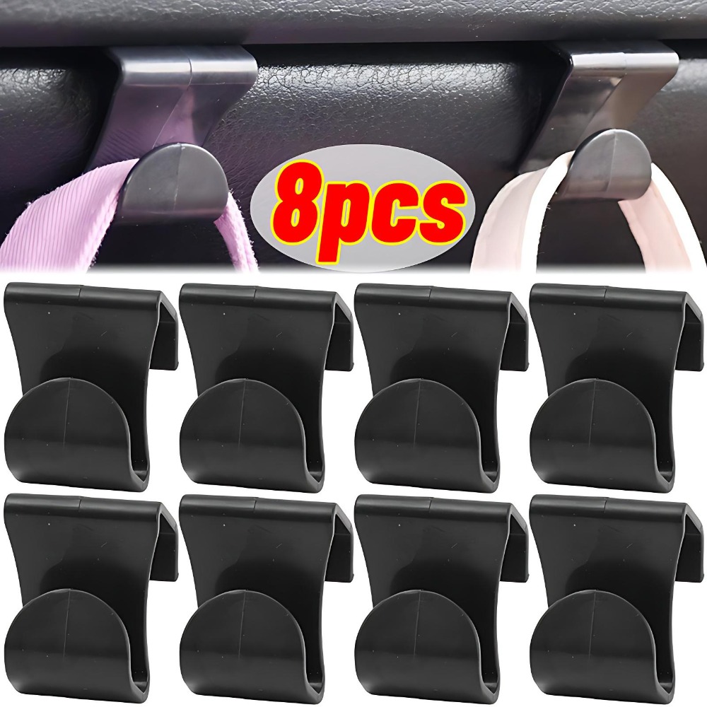 Sports Equipment Organizer Garage - 8/4pcs Safe Car Passenger Hook ABS