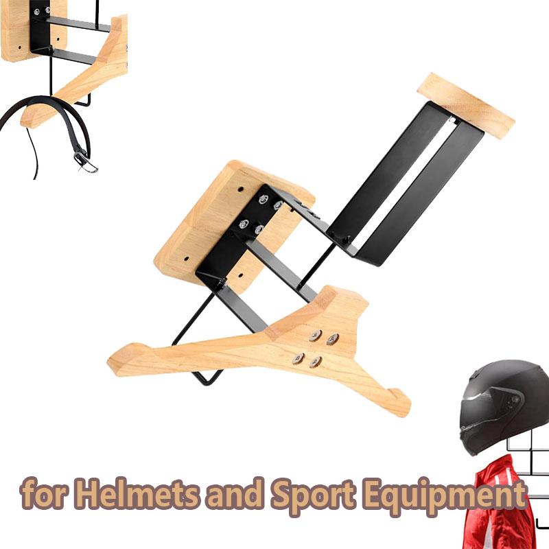 Wood Motorcycle Helmet Holder  – обзор и цена Sports Equipment Rack