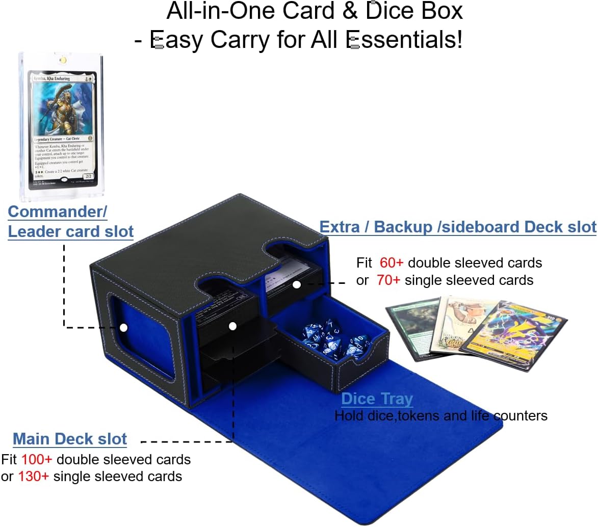 Trading Card Deck Case Leather – обзор и цена Sports Equipment Storage