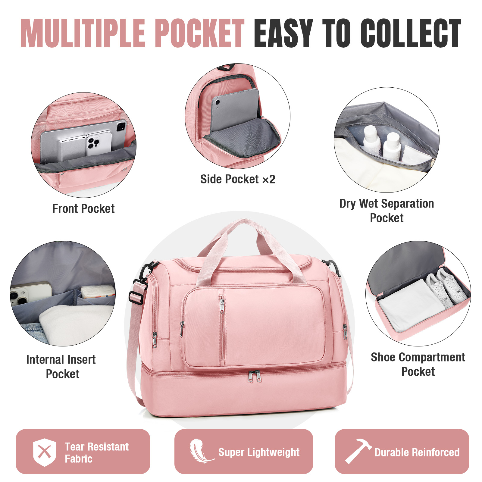 Travel Bag for  Women - Waterp – обзор и цена Sports Equipment Storage