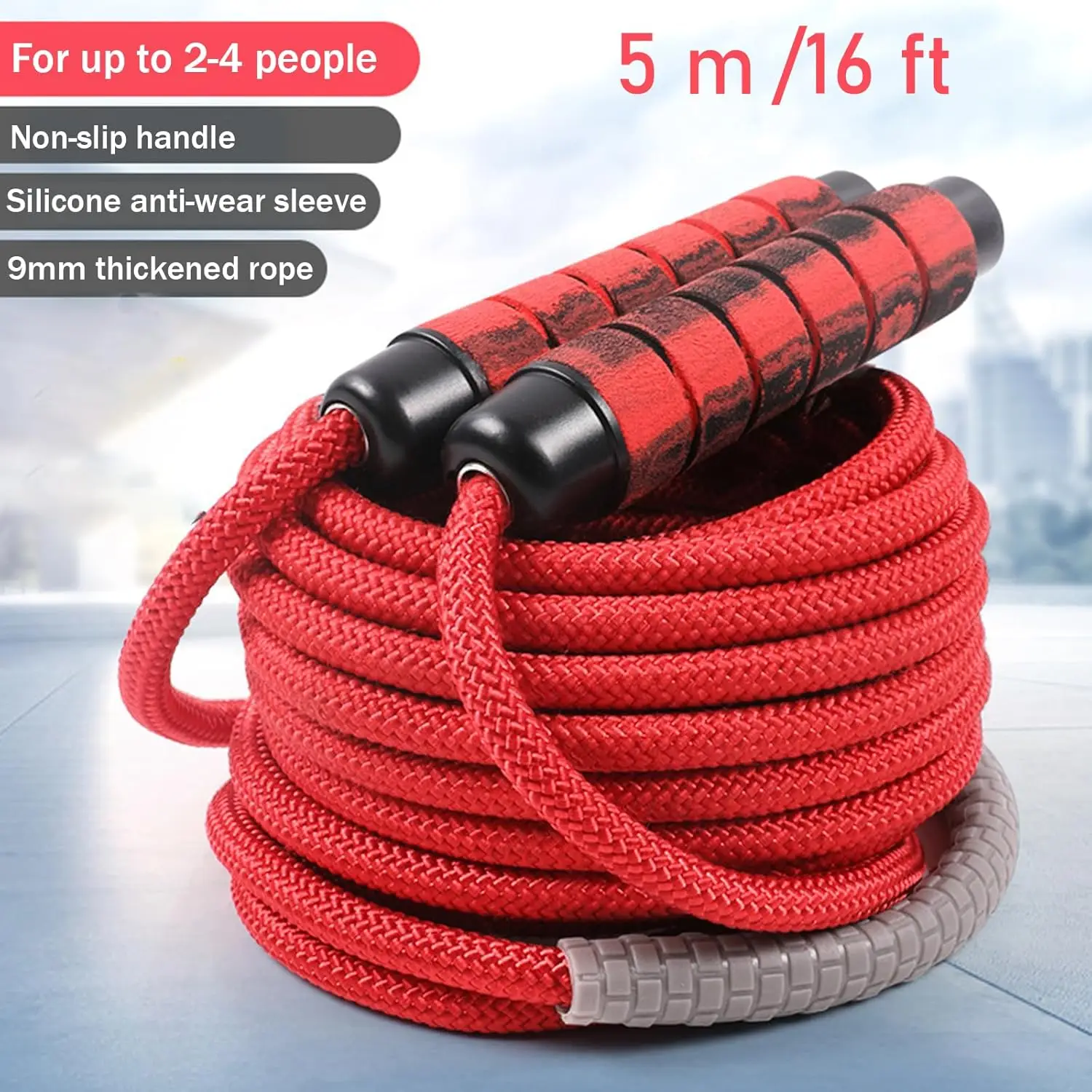 16FT Adjustable Long Jump Rope – обзор и цена Jump Rope Double Dutch