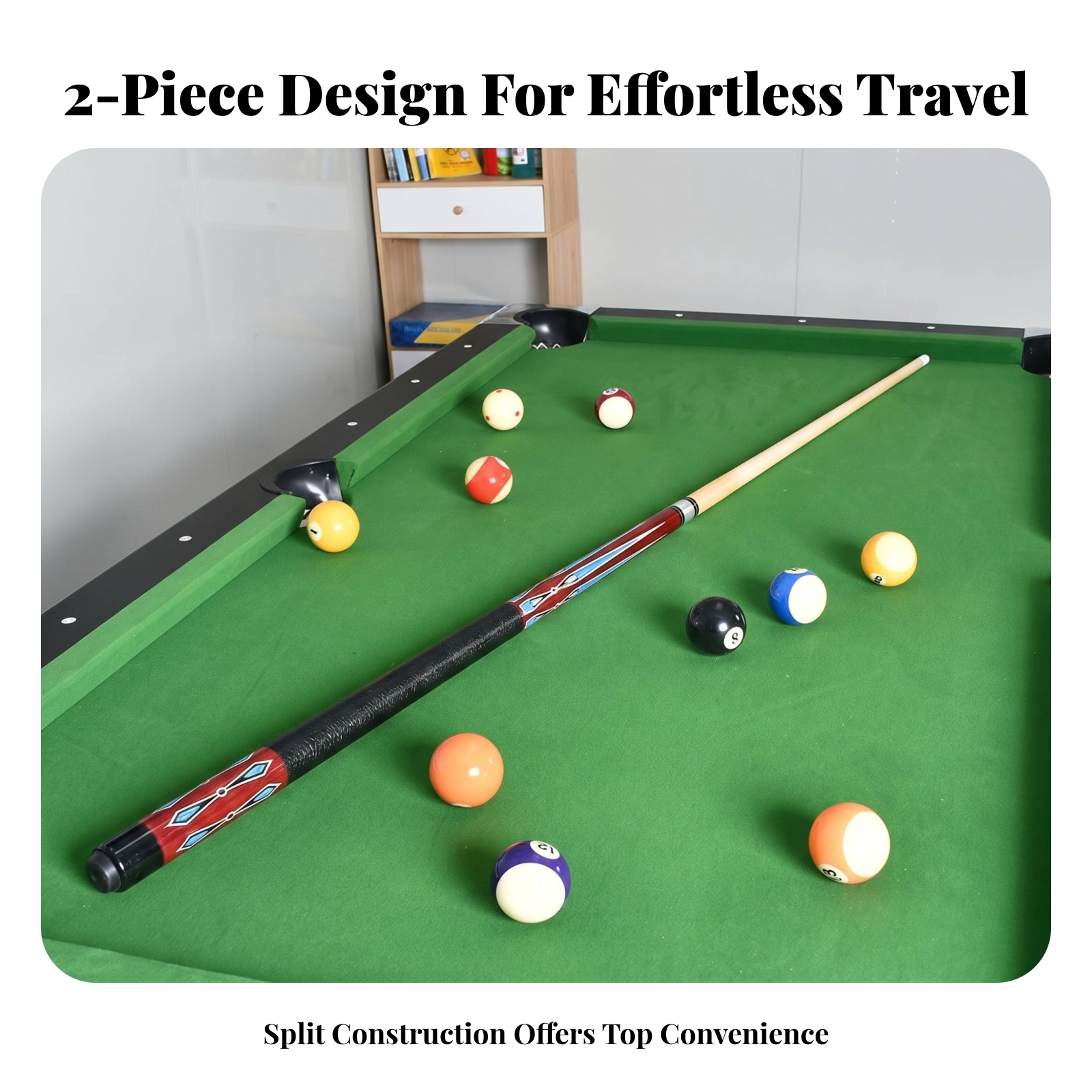 Two-Piece Pool Cue Textured Gr – обзор и цена Sports Equipment In Chinese